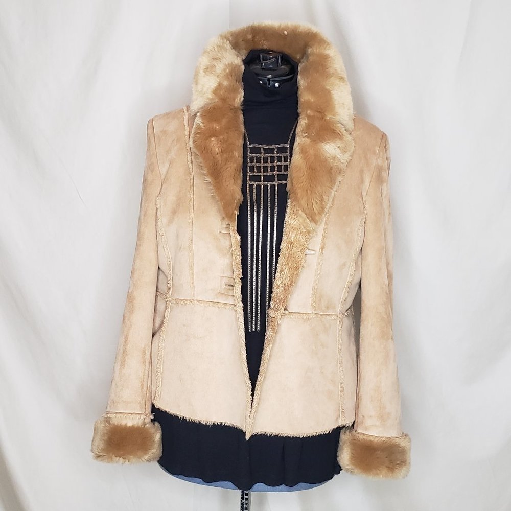 NYC and CO Faux Shearling Furry Jacket